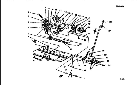 Traction Assembly 2 Diagram and Parts List for 522R 28230-7900001 & UP Lawn Boy Snow Blower